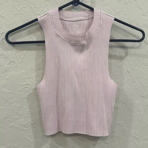 Arie Light Pink Cropped Shirt